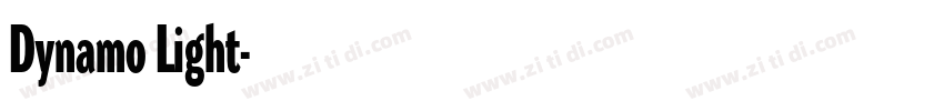 Dynamo Light字体转换